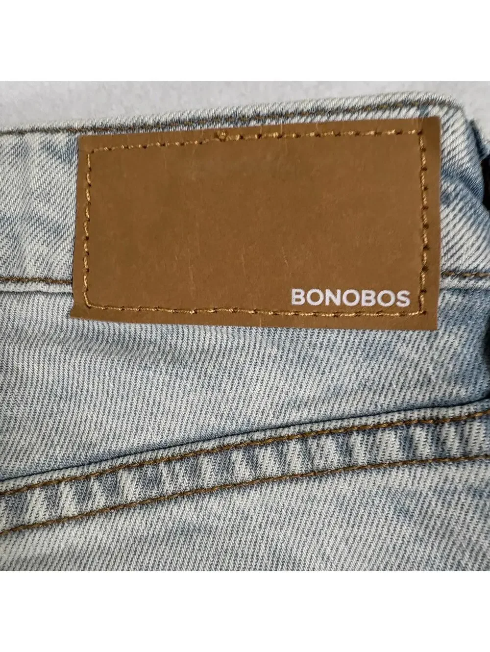 Bonobos Mens 32x30 Light Wash Slim Straight Jeans Stretch Denim Casual